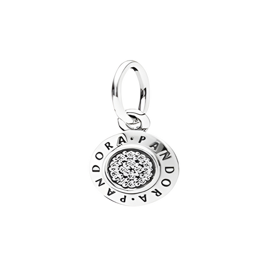 Onhand Best Seller Charm (s749-B-B): Silver P-Signature Pendant With Clear Cz